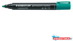Alkoholos marker 2-5mm, vágott hegyű, Lumocolor 352 Staedtler zöld (57376)