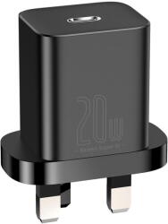 Baseus Incarcator de retea Type-C cu Plug UK, Quick Charge 20W Super Si Black (CCSUP-K01)
