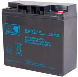 MPL Power Elektro MPL MW POWER MW 20-12 UPS battery Lead-acid accumulator AGM Maintenance-free 12 V 20 Ah Black (MW 20-12) - vexio