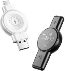 XO vezeték nélküli Apple Watch töltő QI CX026 USB+USB-C 25W fehér