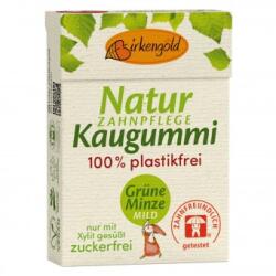 Birkengold Guma de mestecat naturala cu aroma usoara de menta, 28g, Birkengold