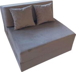 TEMPO KONDELA Saltea pliabilă/fotoliu extensibil, 2 in 1, maro Taupe, PELOS Saltea