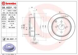 BREMBO Bre-08. A331.11 (08.a331.11)
