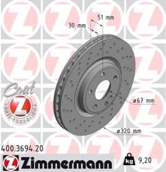 ZIMMERMANN Disc frana ZIMMERMANN 400.3694. 20 - centralcar