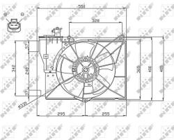 NRF ventilátor, motorhűtés NRF 47746 (47746)