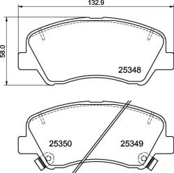 BREMBO fékbetétkészlet, tárcsafék BREMBO P 30 122 (P 30 122)