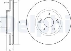 DELPHI Tarcza Ham. Przod - centralcar - 179,98 RON