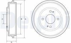 DELPHI Beben Hamulcowy - centralcar - 136,85 RON