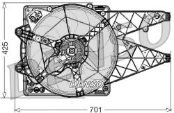 DENSO ventilátor, motorhűtés DENSO DER01030