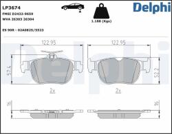 DELPHI fékbetétkészlet, tárcsafék DELPHI LP3674 (LP3674)