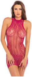 RENÉ ROFÉ - Rochie mini plasă cu model de dantelă (S-L) - roz