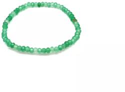 R. M. ékszer Achát faz szin világos zöld korong kari 4x3mm (059728)