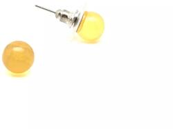 R. M. ékszer Fülbevaló golyó kalcit narancs 8mm (087154)