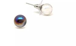 R. M. ékszer Fülbevaló golyó szivárvány aurakvarc 8mm (088026)