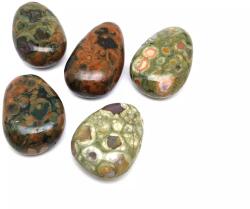 R. M. ékszer Átfúrt Riolit achát csepp medál (020507)