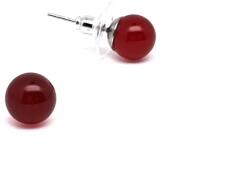 R. M. ékszer Fülbevaló golyó karneol 8mm (087165)