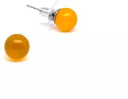 R. M. ékszer Fülbevaló golyó szinezett sárga jáde 8mm (088500)