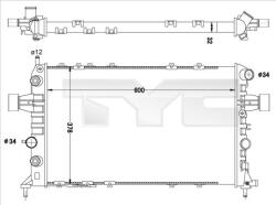 TYC Radiator, racire motor TYC 725-0040-R - centralcar