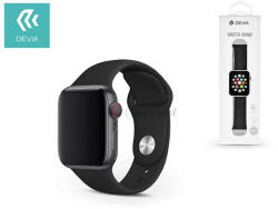 DEVIA Apple Watch lyukacsos sport szíj - Devia Deluxe Series Sport Band - 38/40/41 mm - fekete - bluedigital