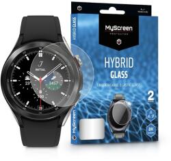 MyScreen Samsung Galaxy Watch 4 Classic (46 mm) rugalmas üveg képernyővédő fólia - MyScreen Protector Hybrid Glass - 2 db/csomag - átlátszó