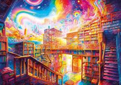 Magnolia - Puzzle Orașul bibliotecii - Ediția specială Elif Hürdoğan - 1 000 piese Puzzle