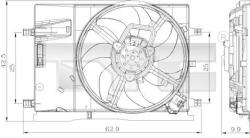 TYC Ventilator, radiator TYC 809-0018 - centralcar