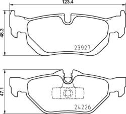 BREMBO fékbetétkészlet, tárcsafék BREMBO P 06 105 (P 06 105)