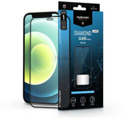 MyScreen Apple iPhone 12 Mini edzett üveg képernyővédő fólia - MyScreen Protector DiamondGlass Lite Edge2.5D Full Glue - fekete - bluedigital