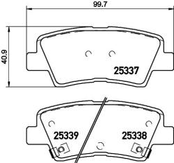 BREMBO fékbetétkészlet, tárcsafék BREMBO P 30 101 (P 30 101)
