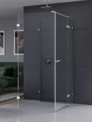 NEW TRENDY Eventa cabină de duș 100x90 cm dreptunghiular crom luciu/sticlă transparentă EXK-4606 (EXK4606)
