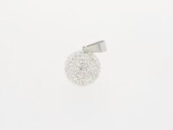 Medál nagy golyó zirkón kövekkel, swarovski (PSS047)