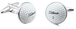 Mandzsetta gombok golfistáknak, fehér titleist golflabda (CSS300)