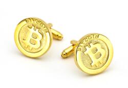 Mandzsettagomb Bitcoin kryptovaluta motívummal (CSS699)