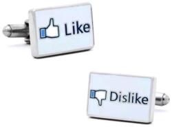 Mandzsetta gombok facebook gombokkal Like, Dislike - Tetszik, Nem tetszik (CSS601)