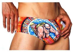 AussieBum Fürdőruha férfi AussieBum színes nyomtatott képregénnyel, beach boy, szörfös (MSUW128)