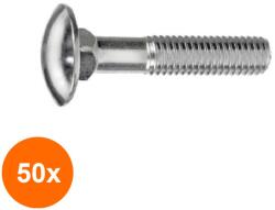 Schaefer-Peters Set 50 x Surub Torbant fara Piulita 603 Inox A2-M6 x 80 (COR-50X06032680S)