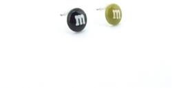  Fülbevaló pötty m&m´s cukorka (EB017)