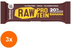 bombus Set 3 x Baton Proteic cu Banane, 20% Proteine, 50g Bombus (ORP-3xBB31205)