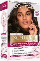 L'Oréal Vopsea de Par Permanenta cu Amoniac L'Oreal Paris Excellence Creme 400 Saten Inchis Natural, 192 ml