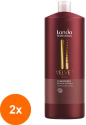 Londa Professional Set 2 x Balsam Londa Professional Velvet Oil cu Ulei de Argan pentru Par Stralucitor si Hidratat, 1000 ml