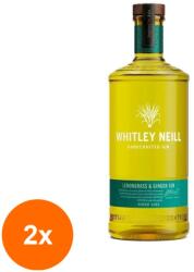 Whitley Neill Set 2 x Gin Lemongrass si Ghimbir, Lemongrass & Ginger 43% Alcool, 1 l