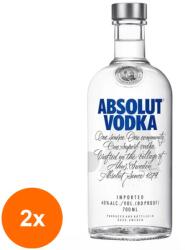 Absolut Set 2 x Vodca Absolut Blue, 0.7 l, 40% Alcool