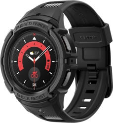 Spigen Samsung Galaxy Watch 5 Pro (45mm) Tok és Szíj - Spigen Rugged Armor Pro - Fekete (ACS05301)