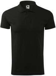 MALFINI Tricou polo bărbați Single J. - Neagră | XXXL (2020118)