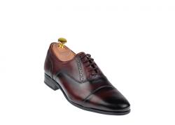  Pantofi barbati oxford, eleganti din piele naturala bordeaux 893VIS - ellegant