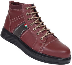 GKR Ciucaleti Ghete barbati din piele naturala imblanite DANY, Bordo, GKR40VIS
