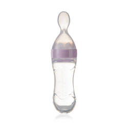 BabyJem Lingurita cu rezervor pentru bebelusi, cu capac protectie, 90 ml, Roz, BabyJem Set pentru masa bebelusi