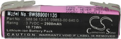 VHBW Baterie pentru Gardena ClassicCut Li 9853-20 / Li 9854-20, Li-Ion, 3.7 V, 2.9 Ah (BW889001135)