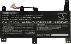 Movano Baterie pentru Asus G531GU / G731GU / G712LU, C41N1731-2, 4300 mAh (BT/AS-C41N1731-2)
