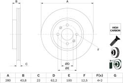 Bosch féktárcsa BOSCH 0 986 479 E98